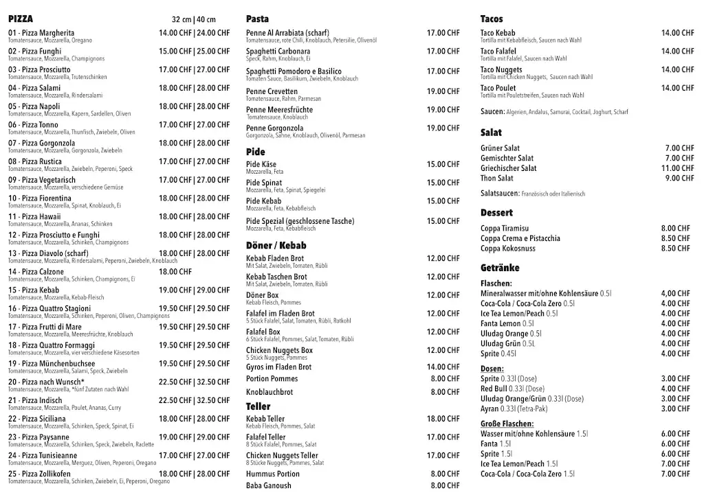 Menu_La Rossa Take Away_Münchenbuchsee_imagen_1