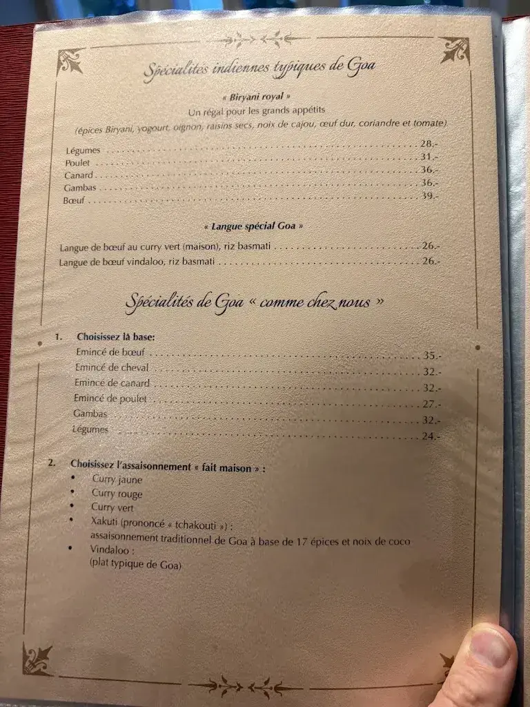 Menu_Restaurant Comme chez vous chez Alex_St Blaise_image_2