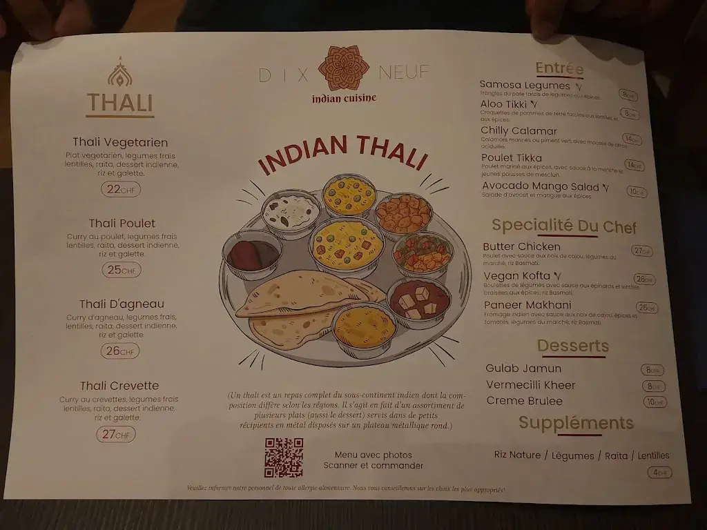 Menu_Restaurant Dix Neuf_Neuchâtel_image_3