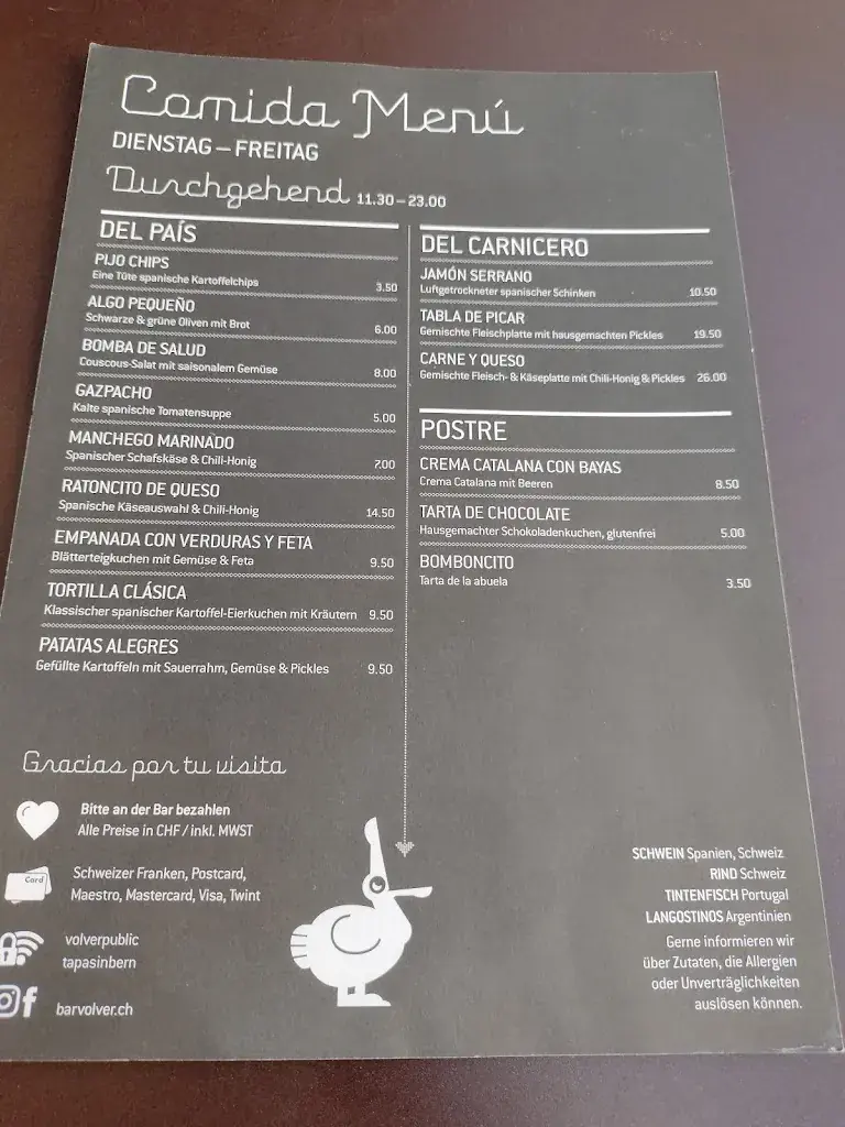 Volver BarTapasCafé_Bern_menu_image_1