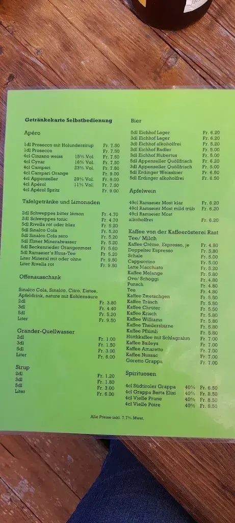 Schwendi-Kaltbad GmbH Restaurant in Stalden