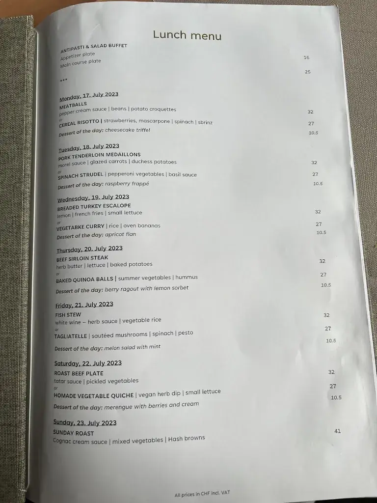 Menu_Zurichberg Restaurant_Zürich_immagine_1