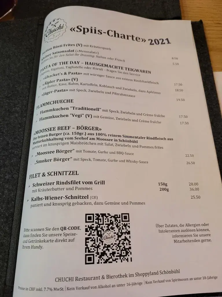 Chuchi - Restaurant und Bierothek restaurant à Urtenen-Schönbühl