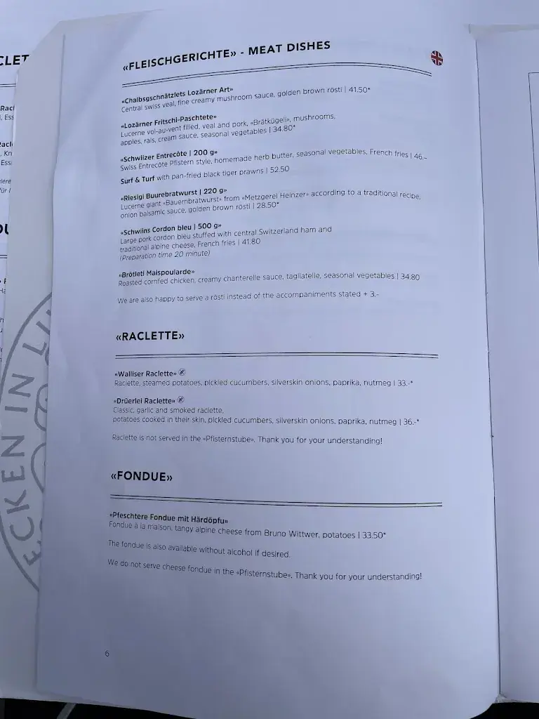 Menu_Zunfthausrestaurant Pfistern_Luzern_image_2