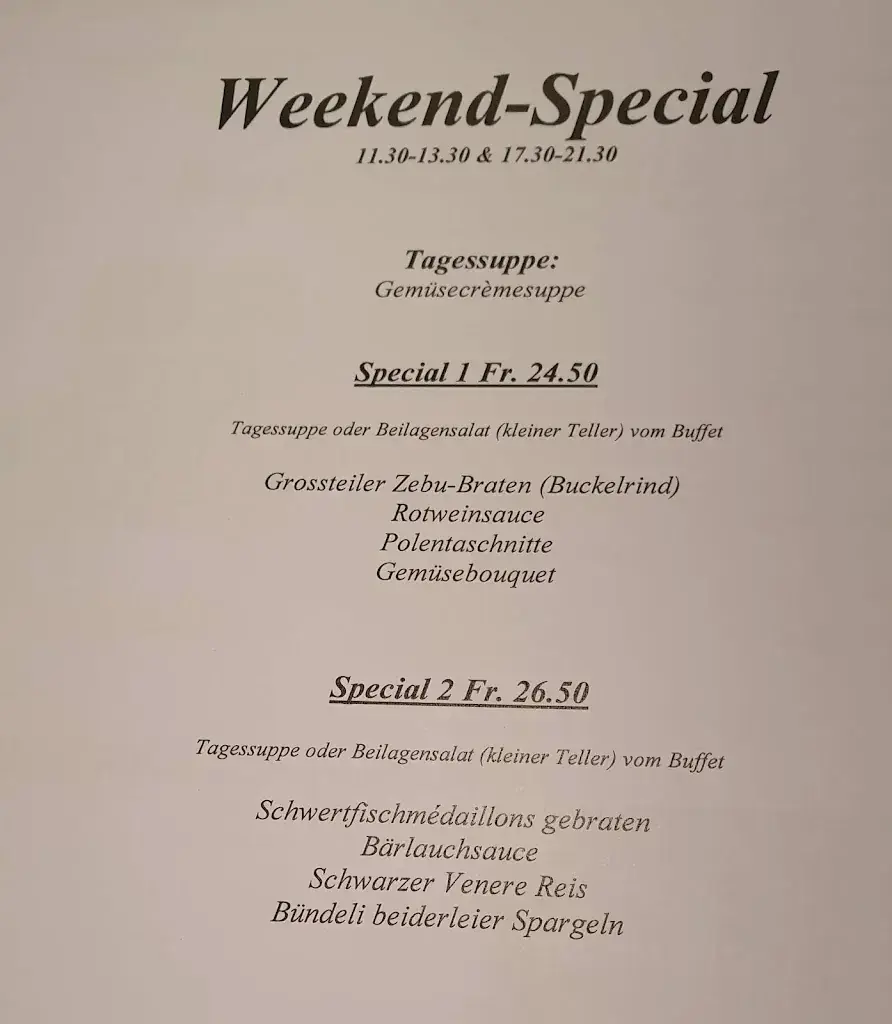 Menu_Hotel Bahnhof Giswil - Restaurant & Catering_Giswil_image_2