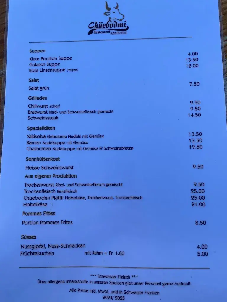 Menu_Restaurant Chüebodmi_Adelboden_image_2