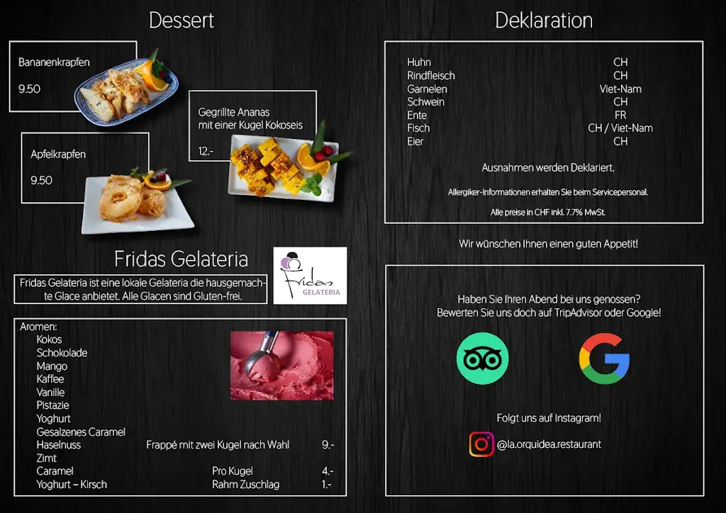 Menu_La Orquidea_Adelboden_image_1