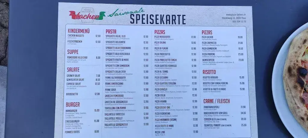 Menu_Pizzeria&Restaurant Lachen Thun_Thun_image_3