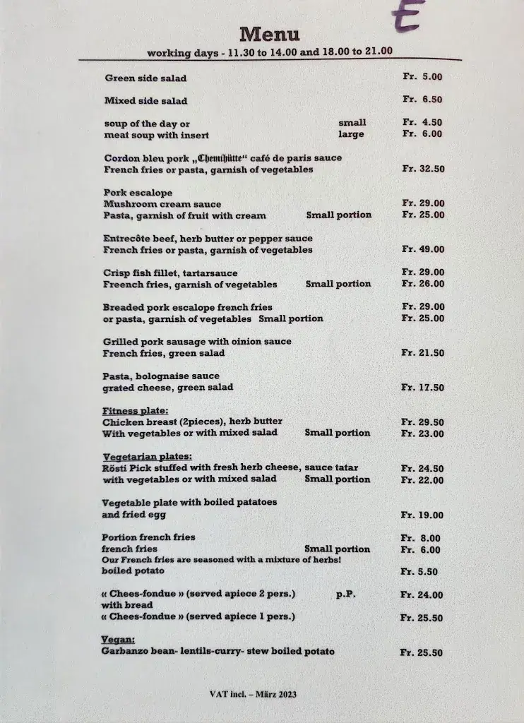 Menu_Restaurant Hotel Chemihütte_Aeschiried_image_3