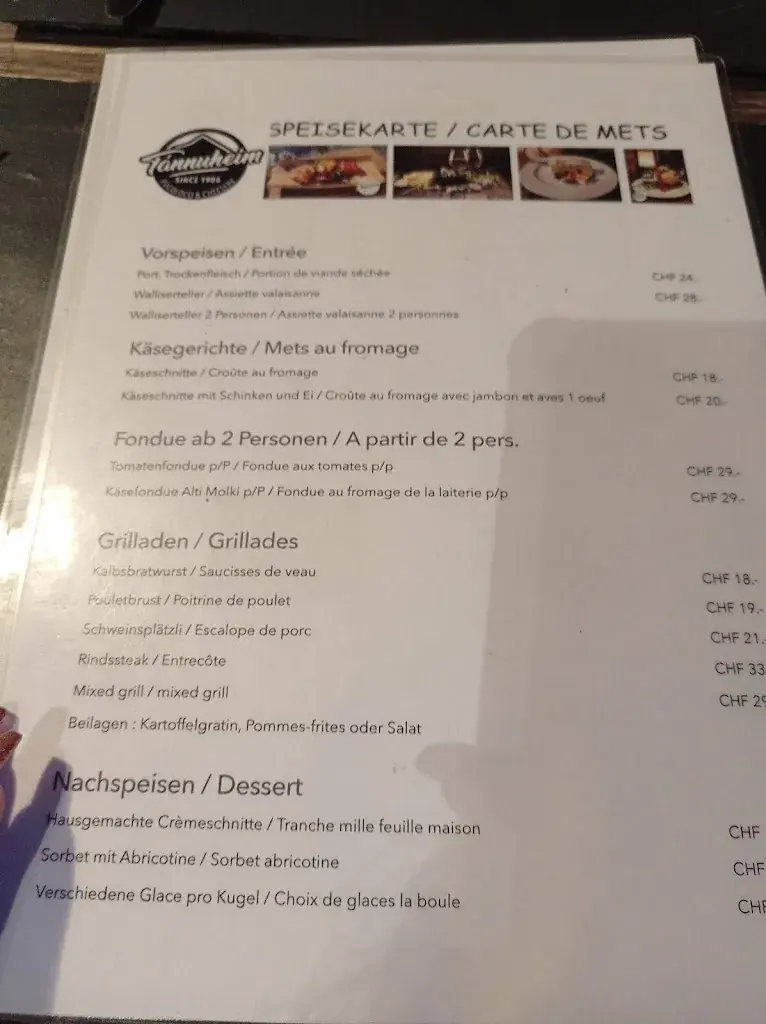 Menu_Restaurant Bar Tannuheim_Leukerbad_image_3