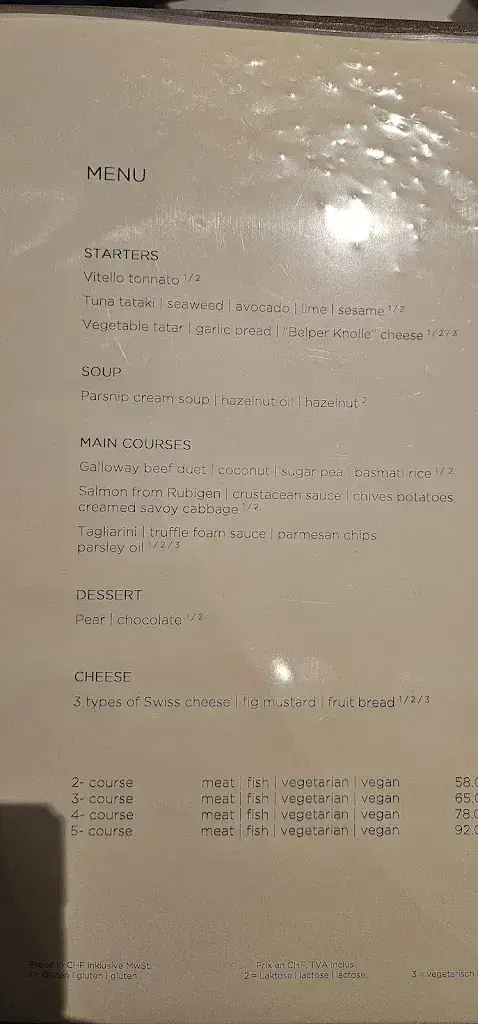 Menu_Belvédère Restaurant Spiez_Spiez_image_2