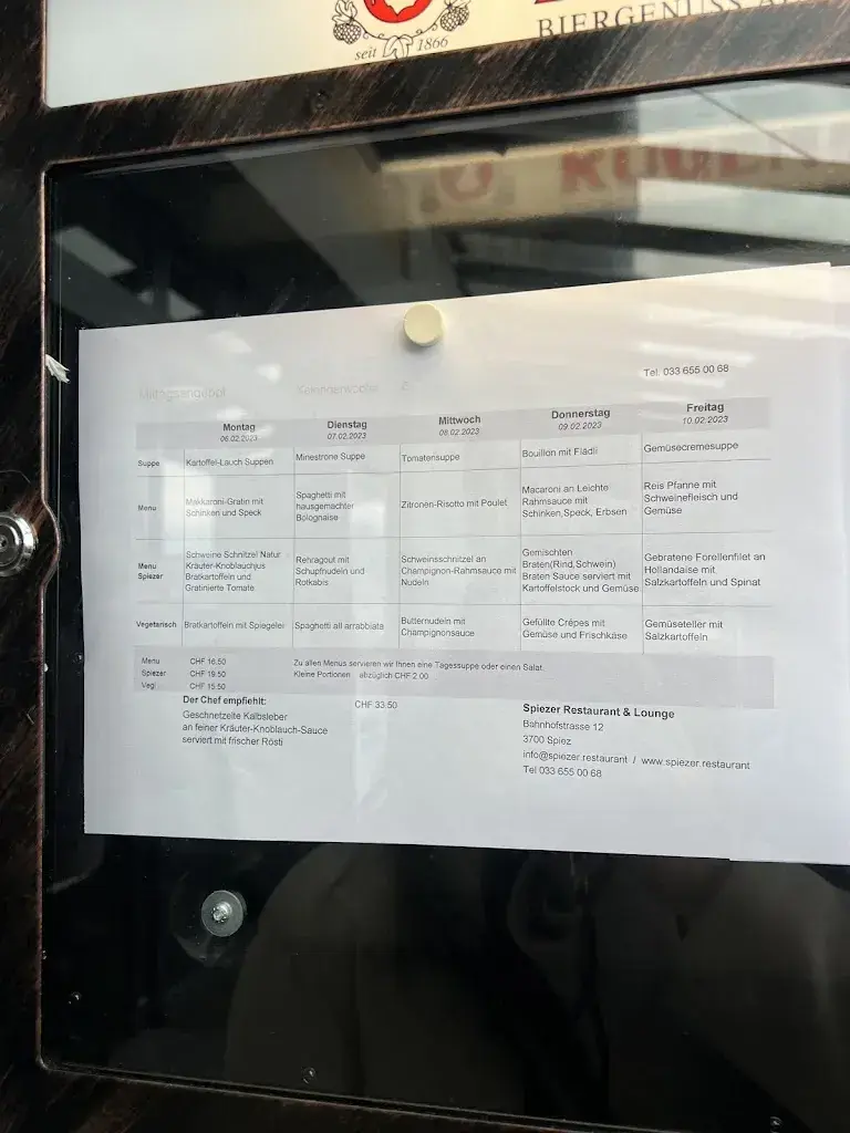 Spiezer Restaurant & Lounge_Spiez_menu_image_1