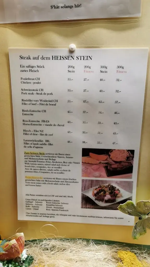 Menu_Hirschen Hotel Restaurant_Matten bei Interlaken_immagine_3