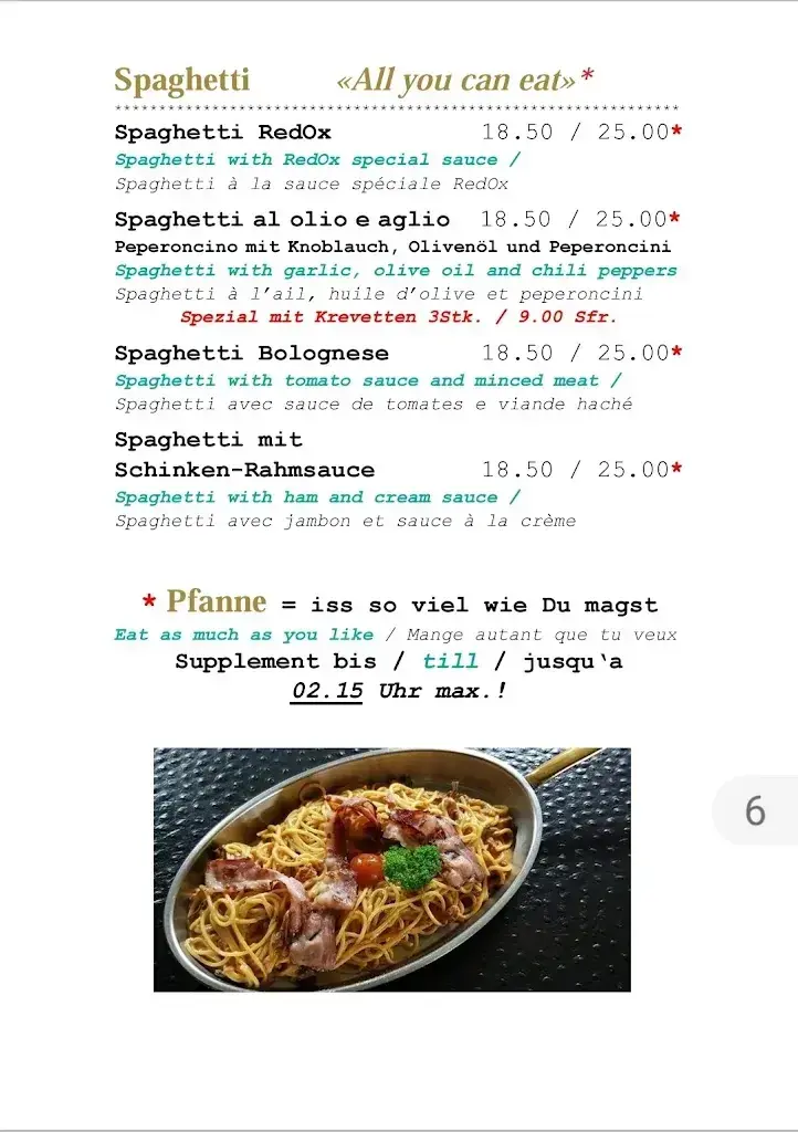 Menu_Red-Ox Nightlife & Restaurant Bar Ochsen_Thun_image_4