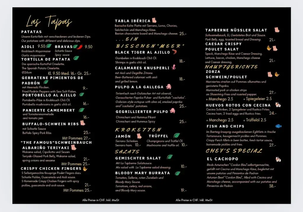 La Tapberne restaurante en Matten bei Interlaken