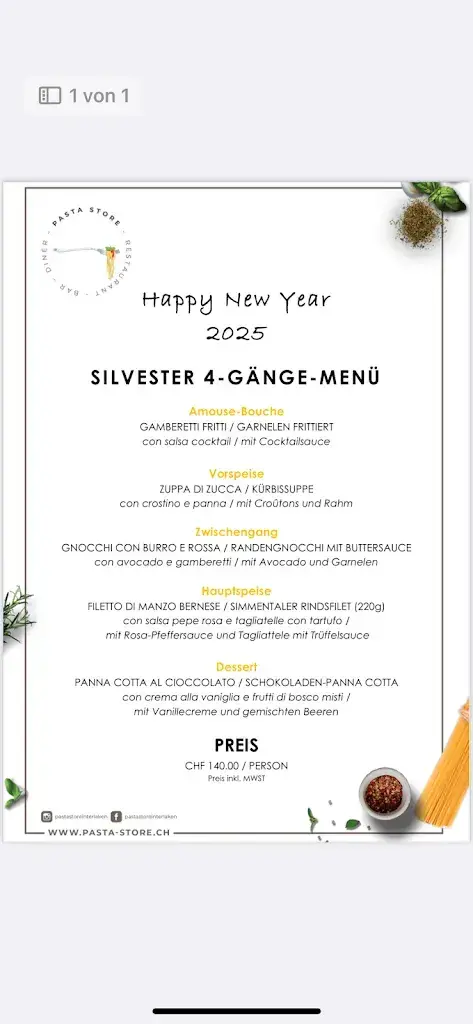 Menu_Pasta Store_Interlaken_image_2