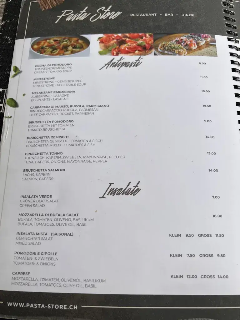 Menu_Pasta Store_Interlaken_image_4