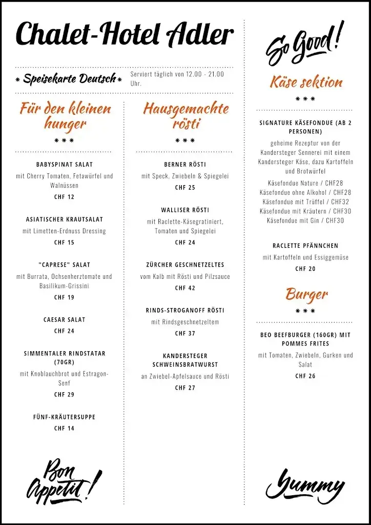 Menu_Adler Restaurant and Lounge_Kandersteg_image_2