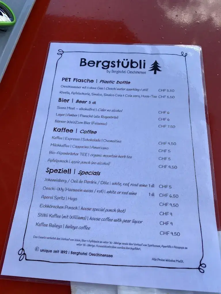 Menu_Bergstübli by Berghotel Oeschinensee_Kandersteg_image_1