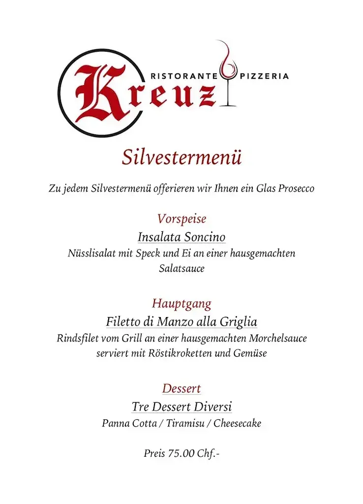 Menu_Ristorante Pizzeria Kreuz_Spiez_image_1