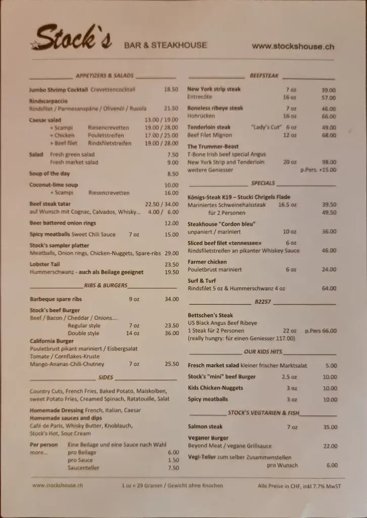 Menu_Stock's Bar & Steakhouse_Mülenen_image_2