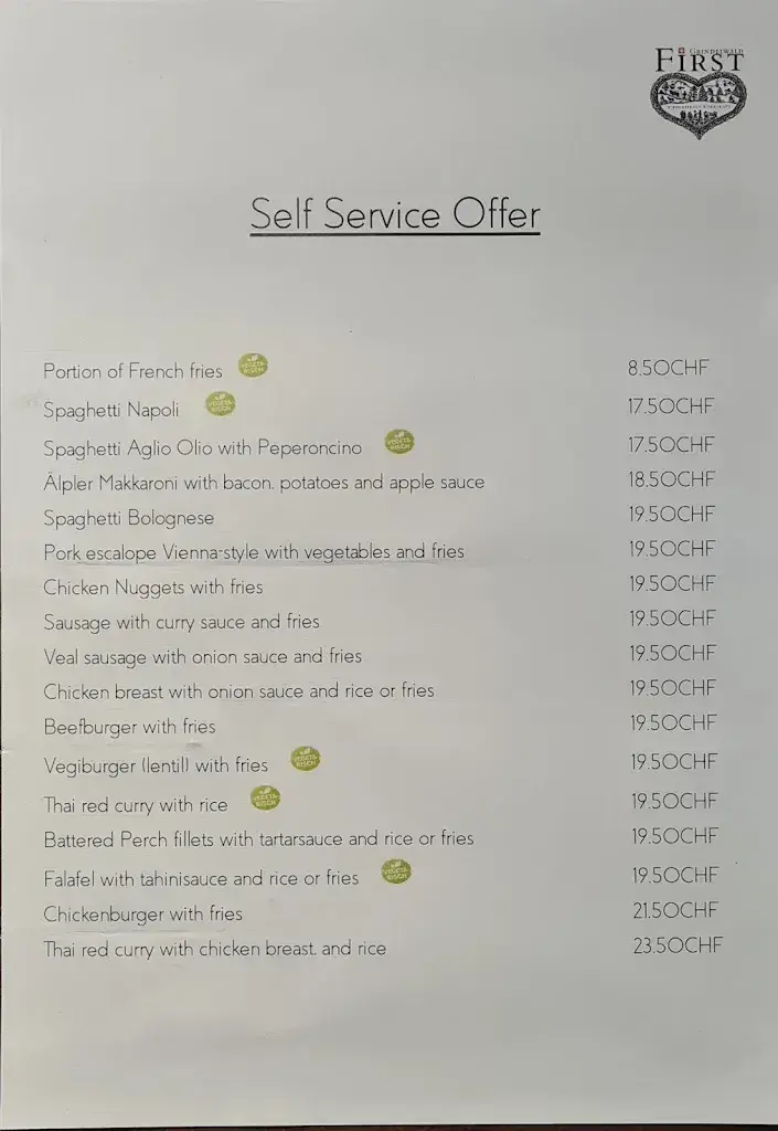 Berggasthaus First_Grindelwald_menu_image_1