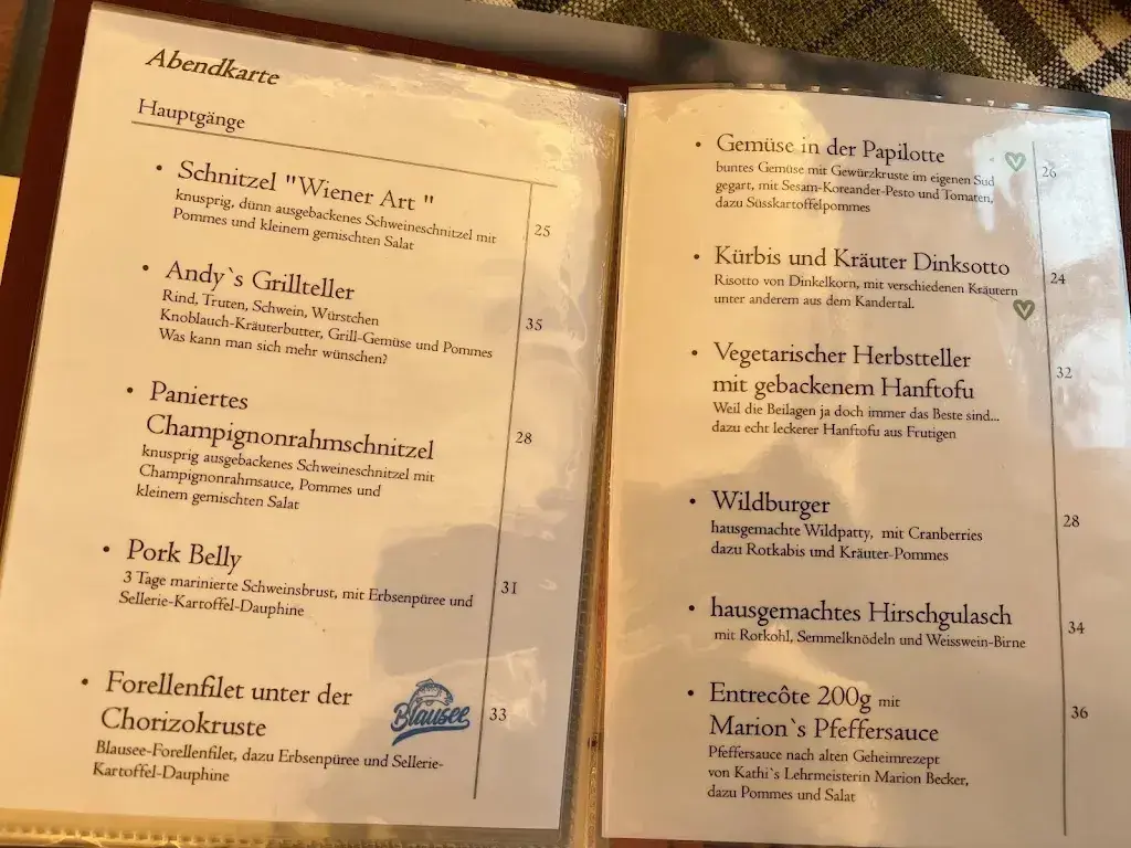Schweizerhof Kandersteg restaurant à Kandersteg