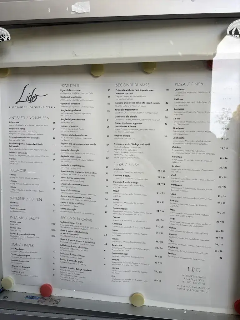 Ristorante, Pizzeria Lido restaurant à Faulensee