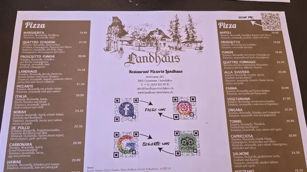 Menu_Restaurant Pizzeria Landhaus_Unterseen_image_2