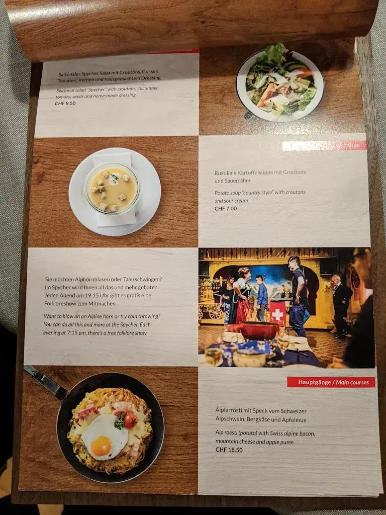 Restaurant Spycher_Interlaken_menu_image_1