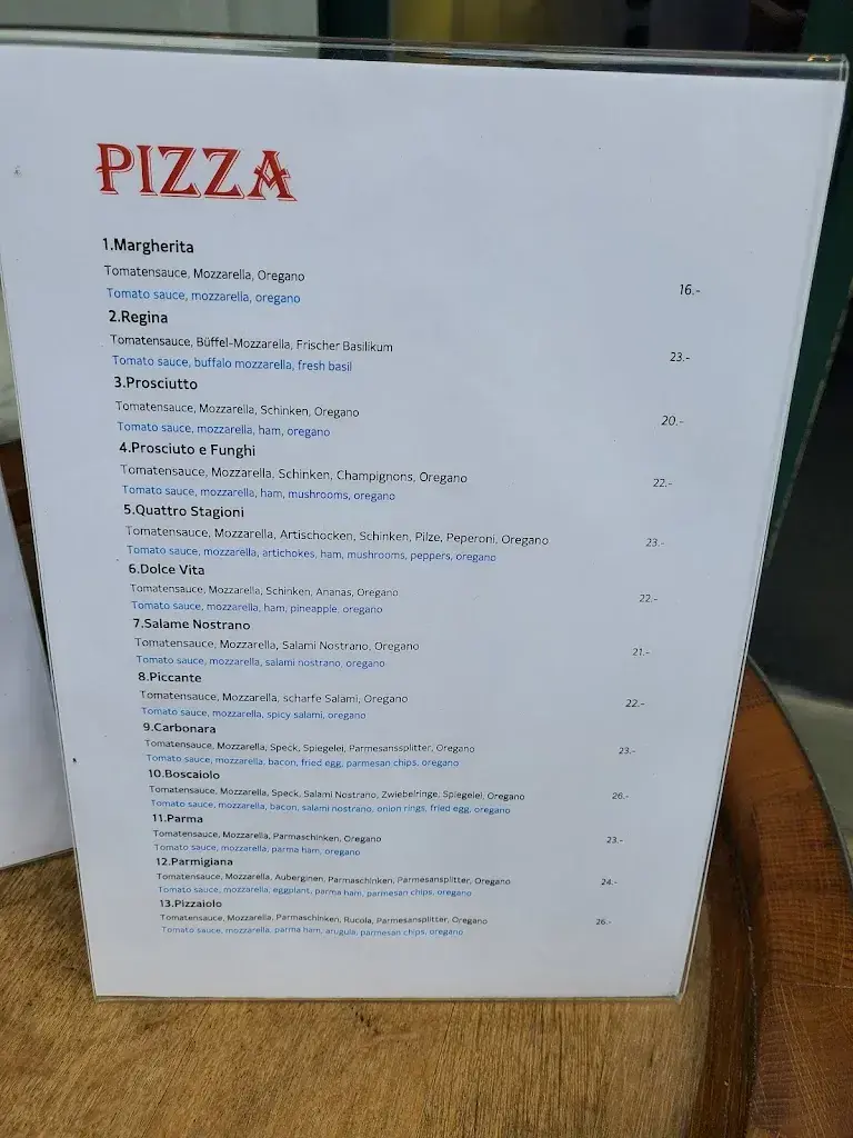 Menü_Restaurant und Pizzeria Leone_Meiringen_Bild_2