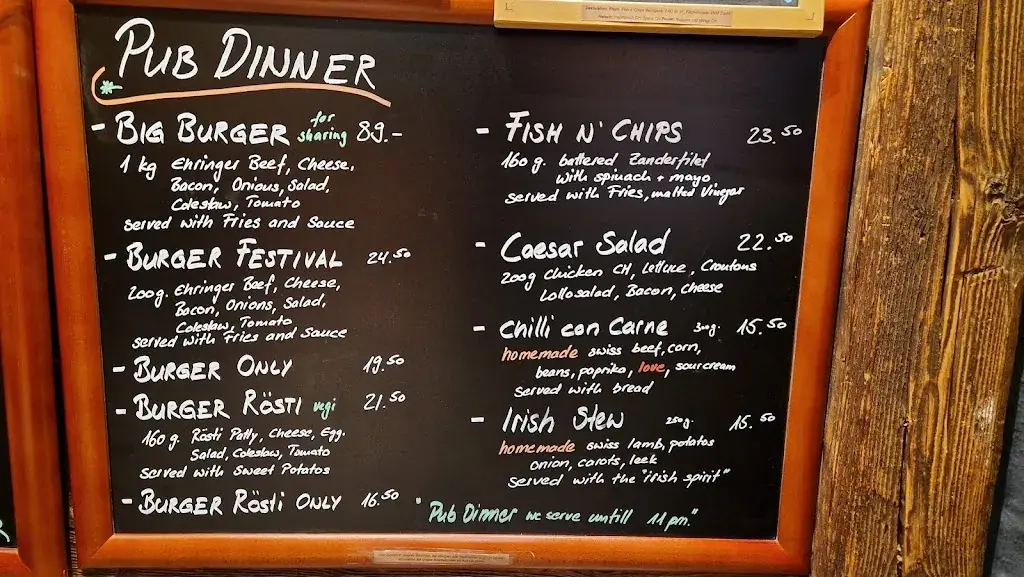 The Green Harp_Meiringen_menu_image_1