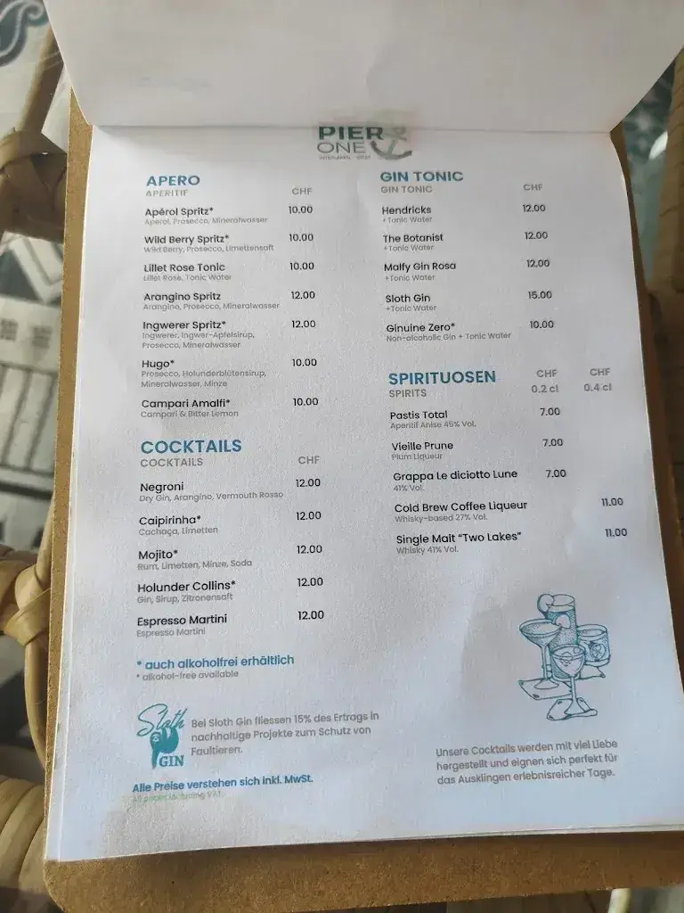 Menu_Bistro Pier One_Interlaken_image_1