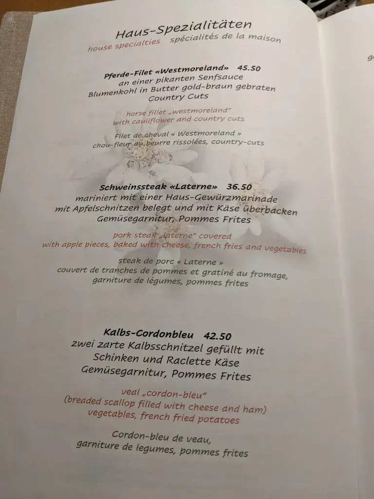 Menu_Restaurant Laterne_Interlaken_immagine_2