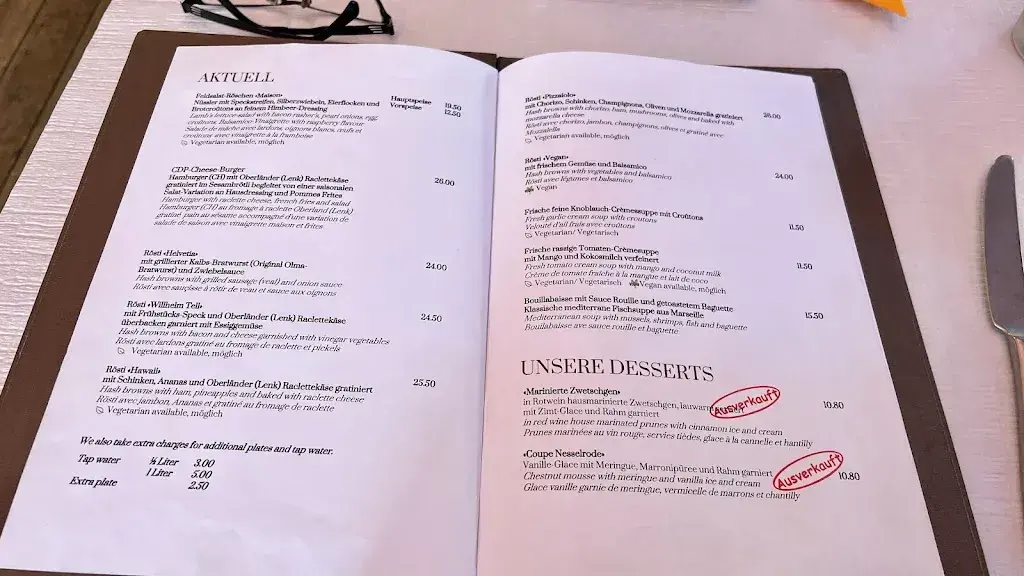 Menu_Café de Paris_Interlaken_image_1