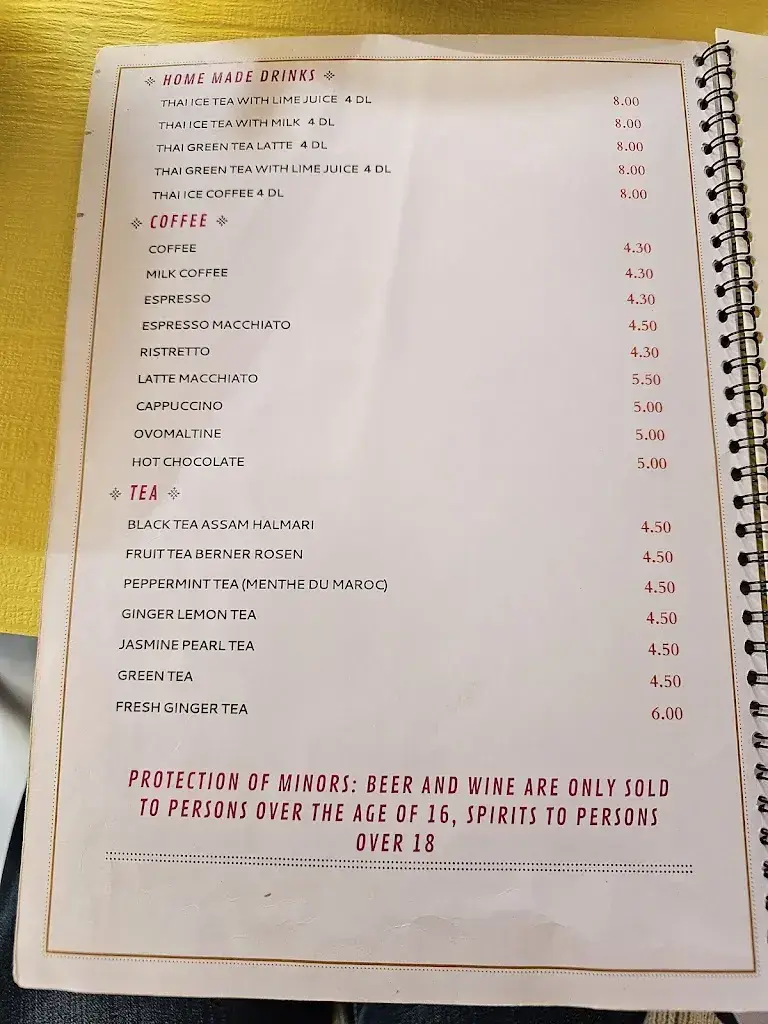 Menu_sri manee Isaan Thai House_Interlaken_image_2