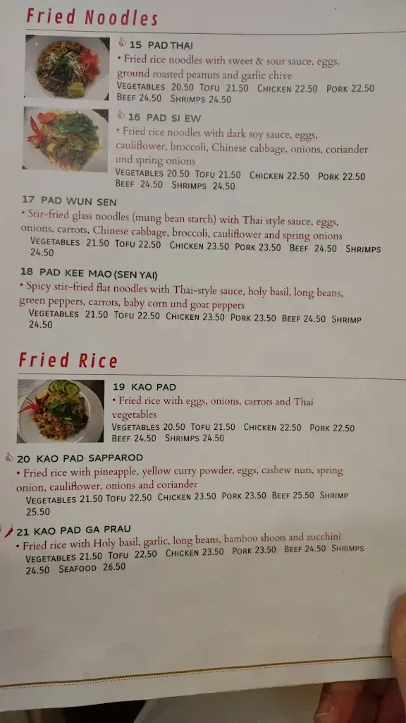 Menu_sri manee Isaan Thai House_Interlaken_image_4