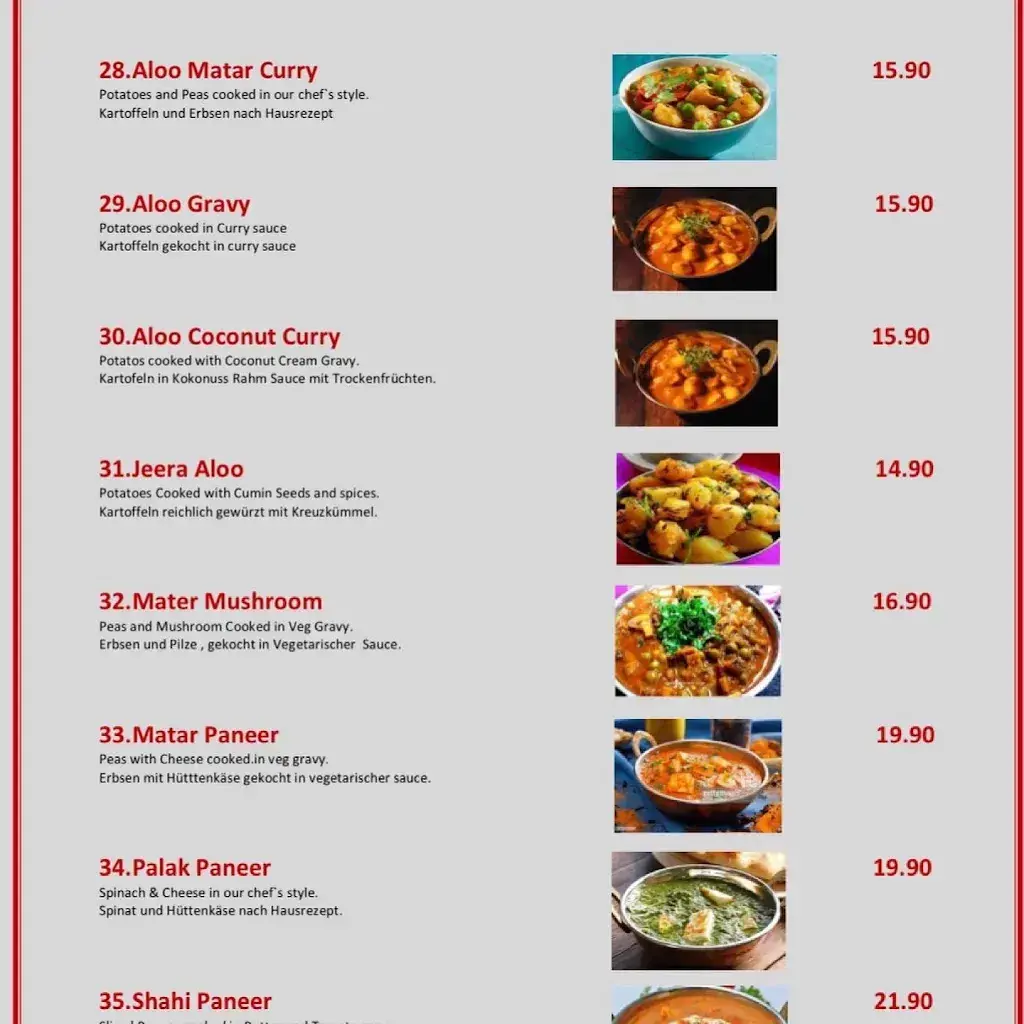 Menu_Welcome India King_Interlaken_image_4