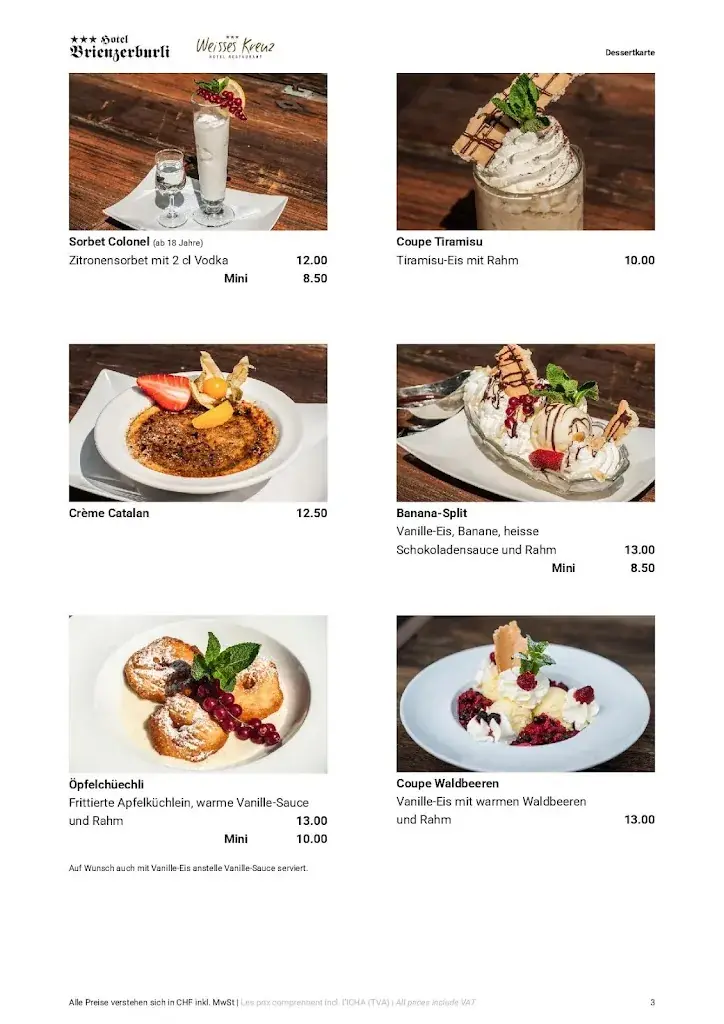 Menü_Hotel Restaurant Weisses Kreuz_Brienz_Bild_2