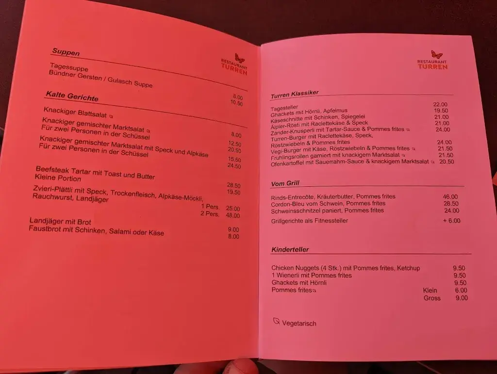 Restaurant Turren_Lungern_menu_image_1