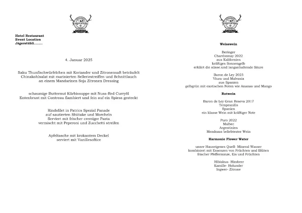 Menu_Hotel Restaurant Eventlocation Jägerstübli_Grindelwald_immagine_3
