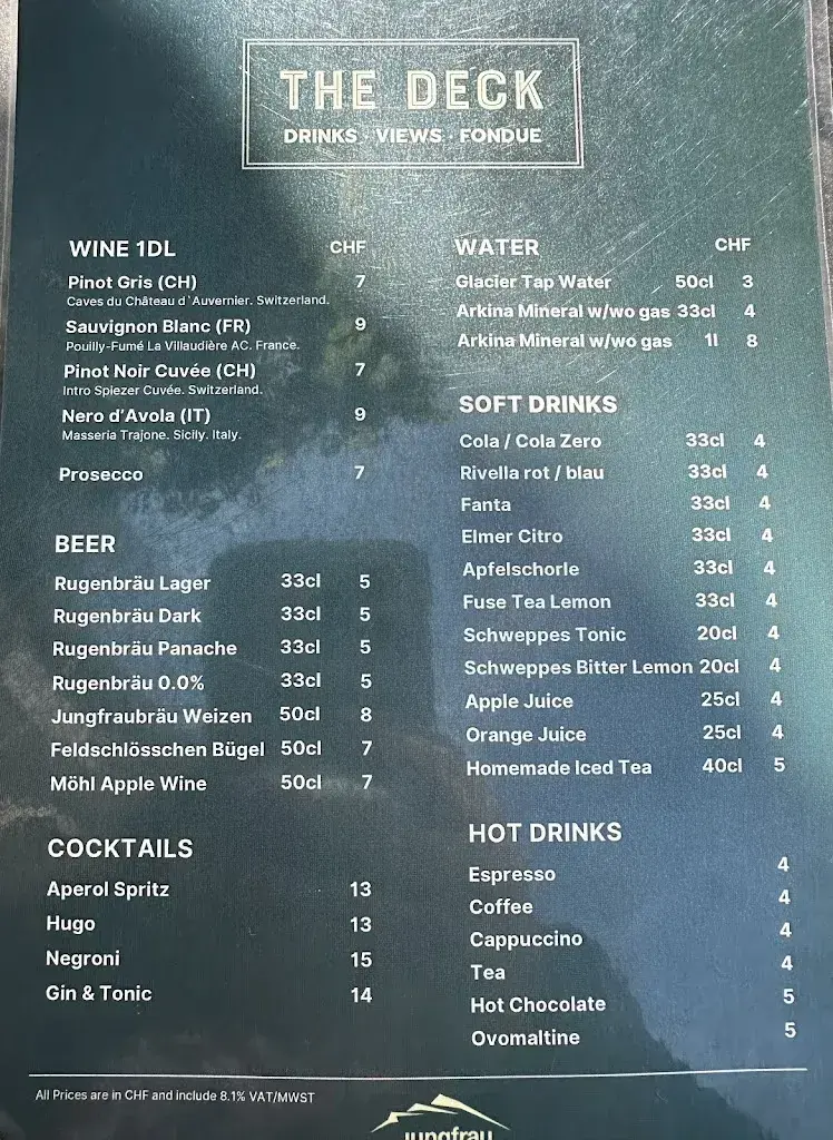 Menu_The Deck Restaurant_Wengen BE_imagen_4