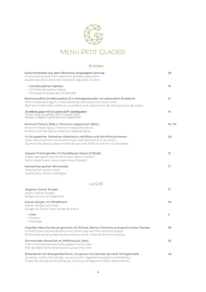 Menu_Petit Glacier_Grindelwald_image_2