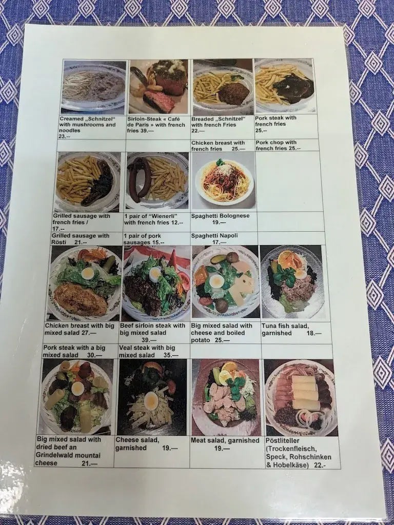 Menu_Restaurant Alte Post_Grindelwald_image_2