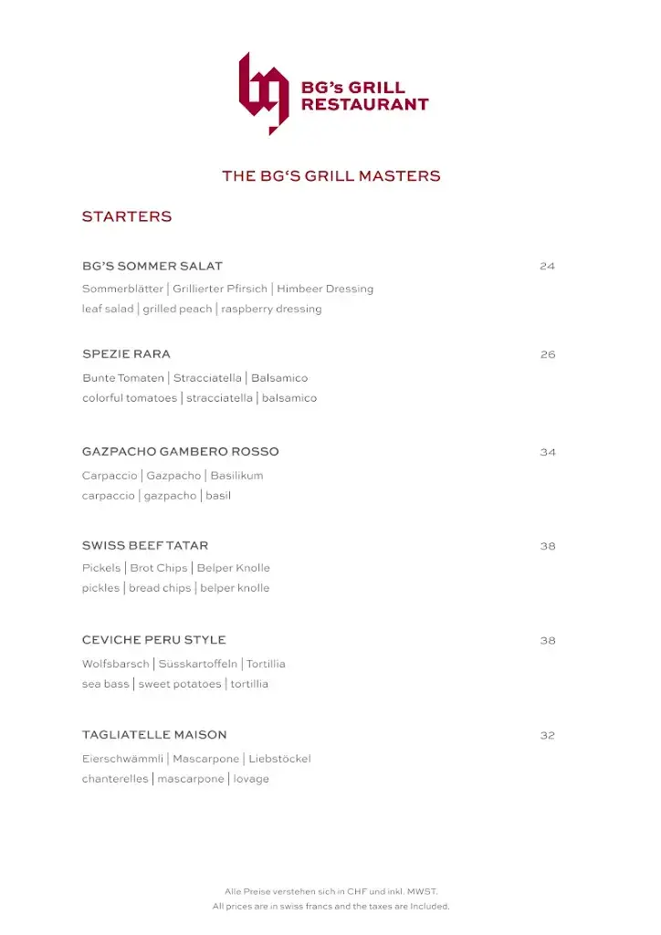Menu_BG‘s Grill Restaurant_Grindelwald_image_4
