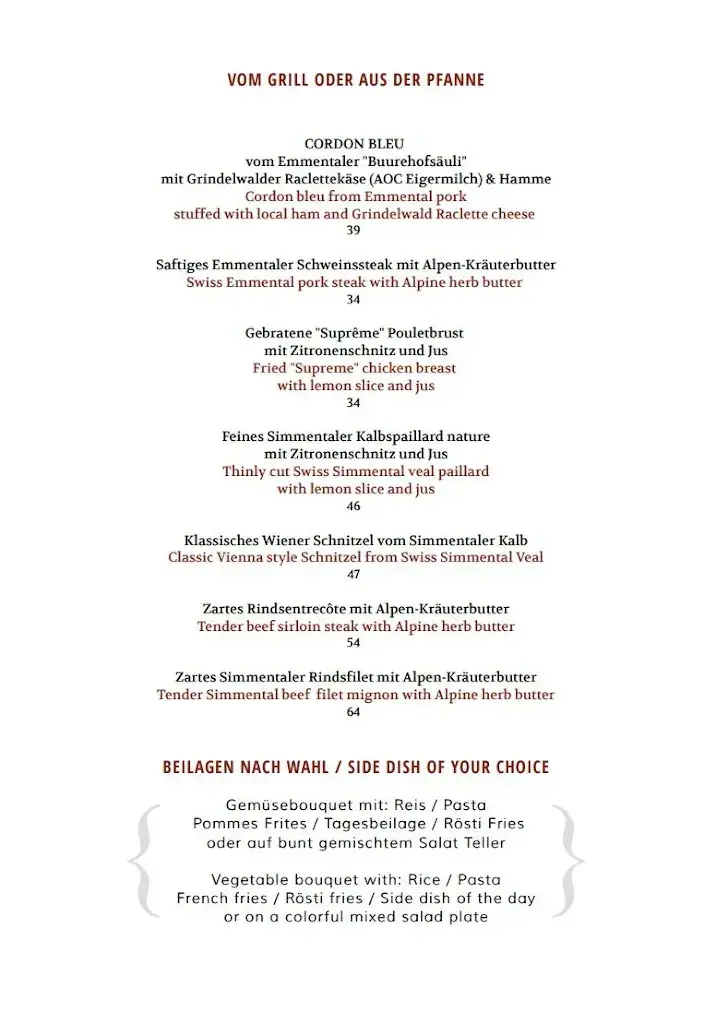 Hotel Kreuz + Post_Grindelwald_menu_image_1