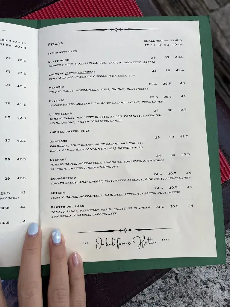 Menu_Onkel Tom's Pizzeria und Weinlokal_Grindelwald_image_2