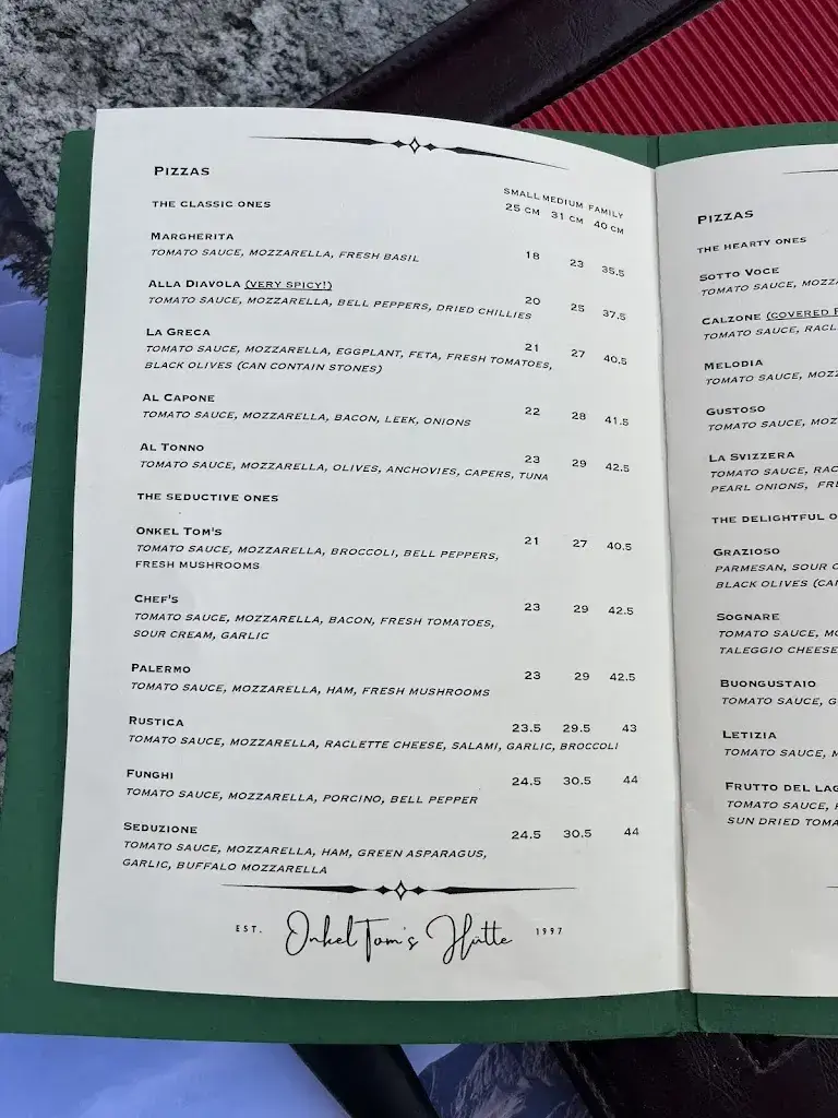 Menu_Onkel Tom's Pizzeria und Weinlokal_Grindelwald_image_3