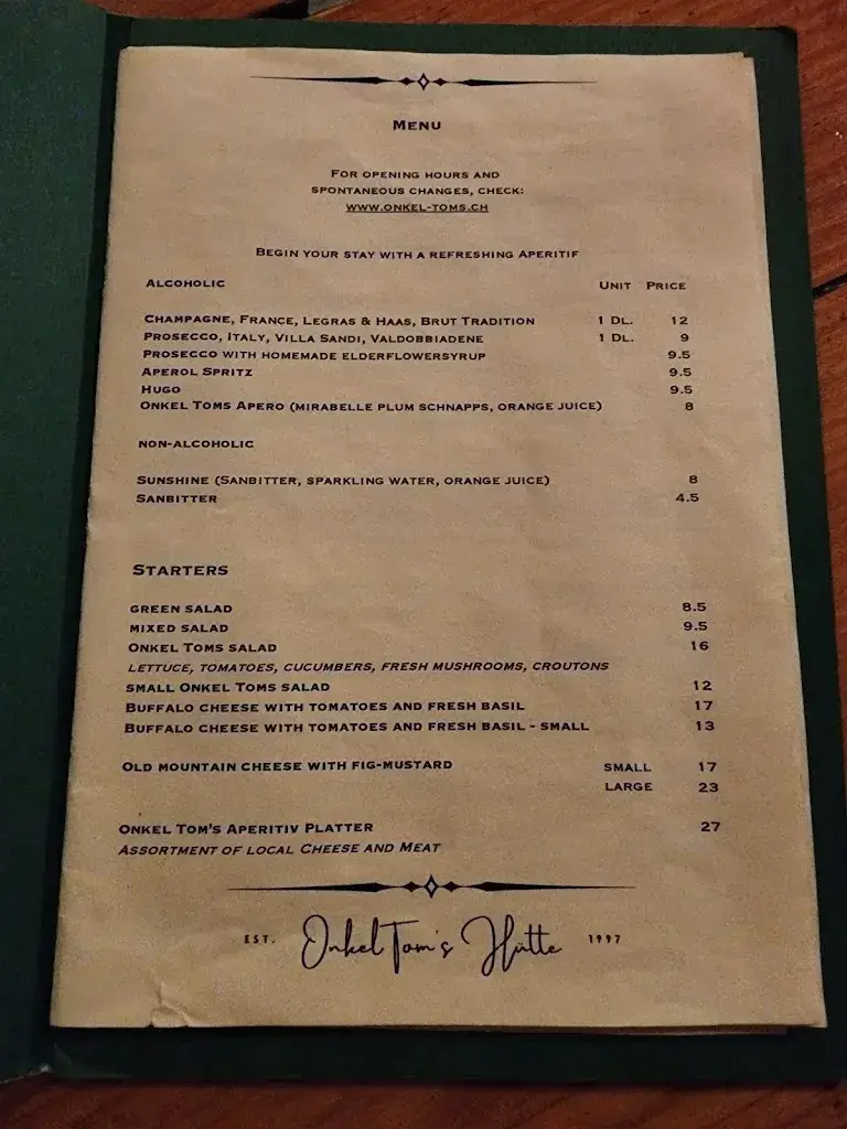 Menu_Onkel Tom's Pizzeria und Weinlokal_Grindelwald_image_4