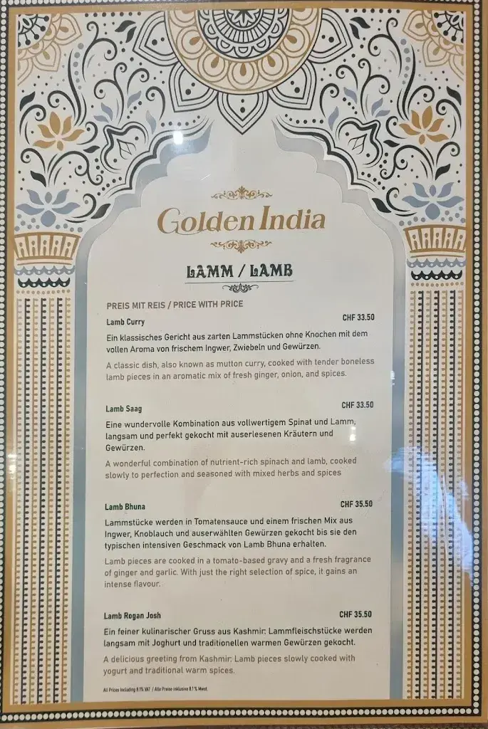 Menu_Restaurant GoldenIndia Grindelwald_Grindelwald_image_3